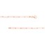 14K Rose Gold 3.4 mm Fancy Chain w/ Lobster Clasp - 18 in.