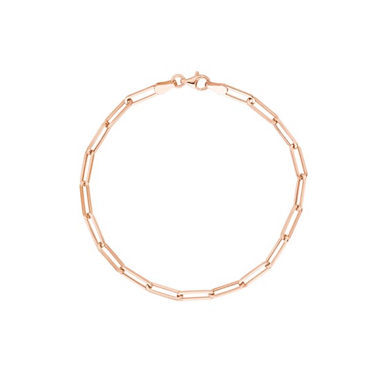 14K Rose Gold 3.8 mm Forzentina Chain w/ Lobster Clasp - 8 in.