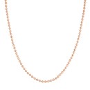 14K Rose Gold 3 mm Bead Chain w/ Lobster Clasp - 18 in.