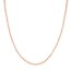 14K Rose Gold 3 mm Bead Chain w/ Lobster Clasp - 18 in.