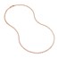 14K Rose Gold 3 mm Bead Chain w/ Lobster Clasp - 20 in.