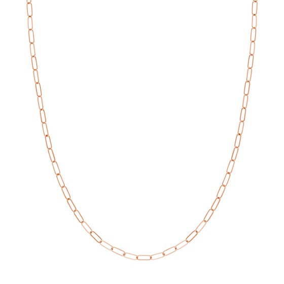 14K Rose Gold 3 mm Link Chain w/ Lobster Clasp - 18 in.