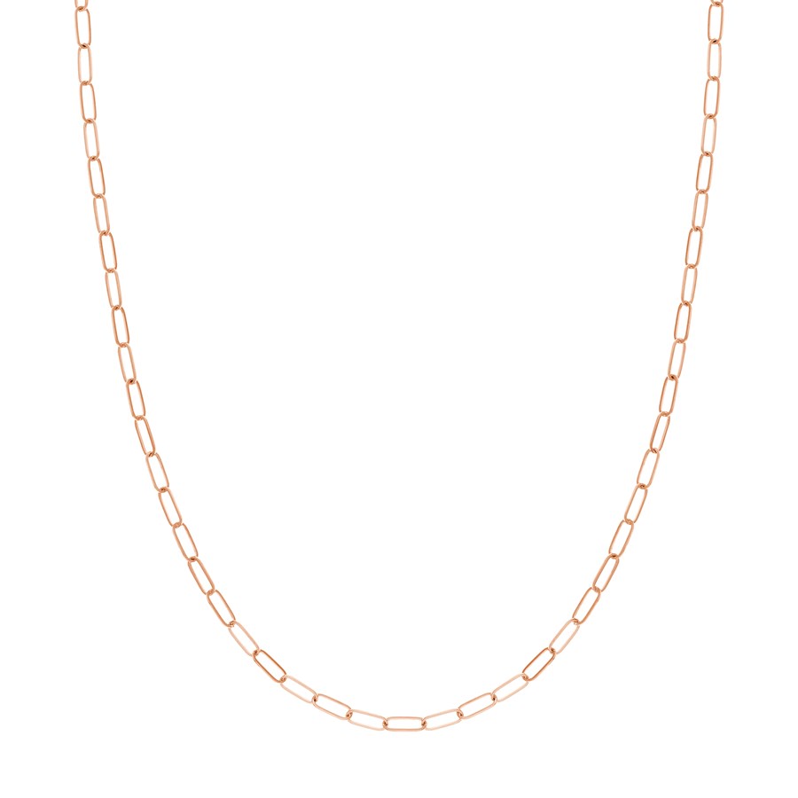 14K Rose Gold 3 mm Link Chain w/ Lobster Clasp - 20 in.