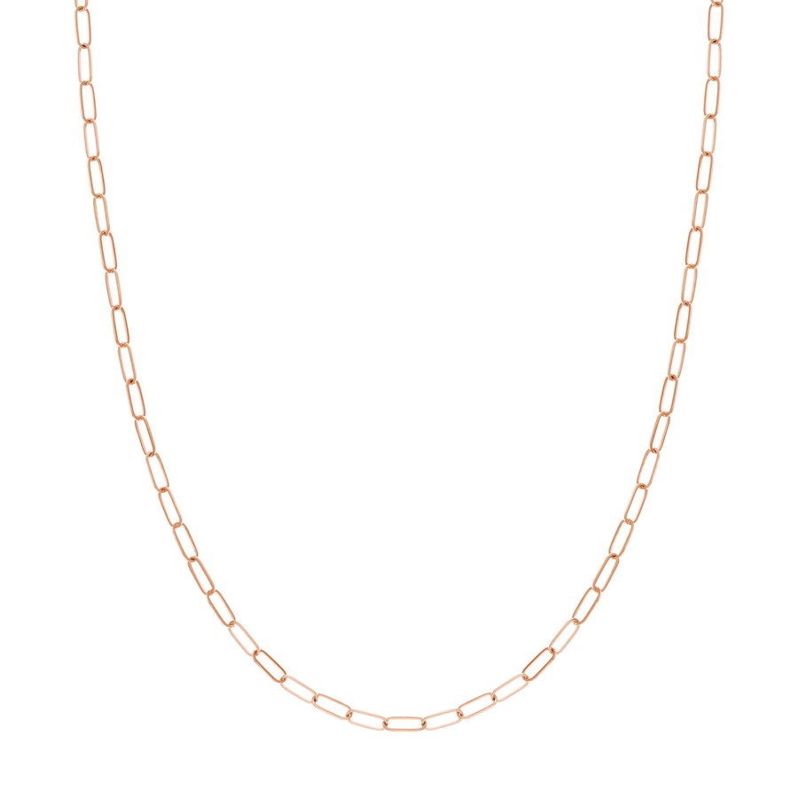 14K Rose Gold 3 mm Link Chain w/ Lobster Clasp - 20 in.