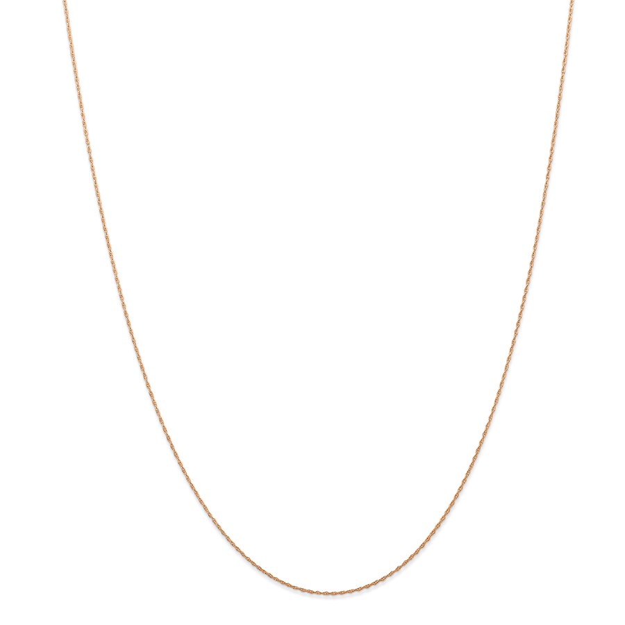 14k Rose Gold .5 mm Cable Rope Chain - 20 in.