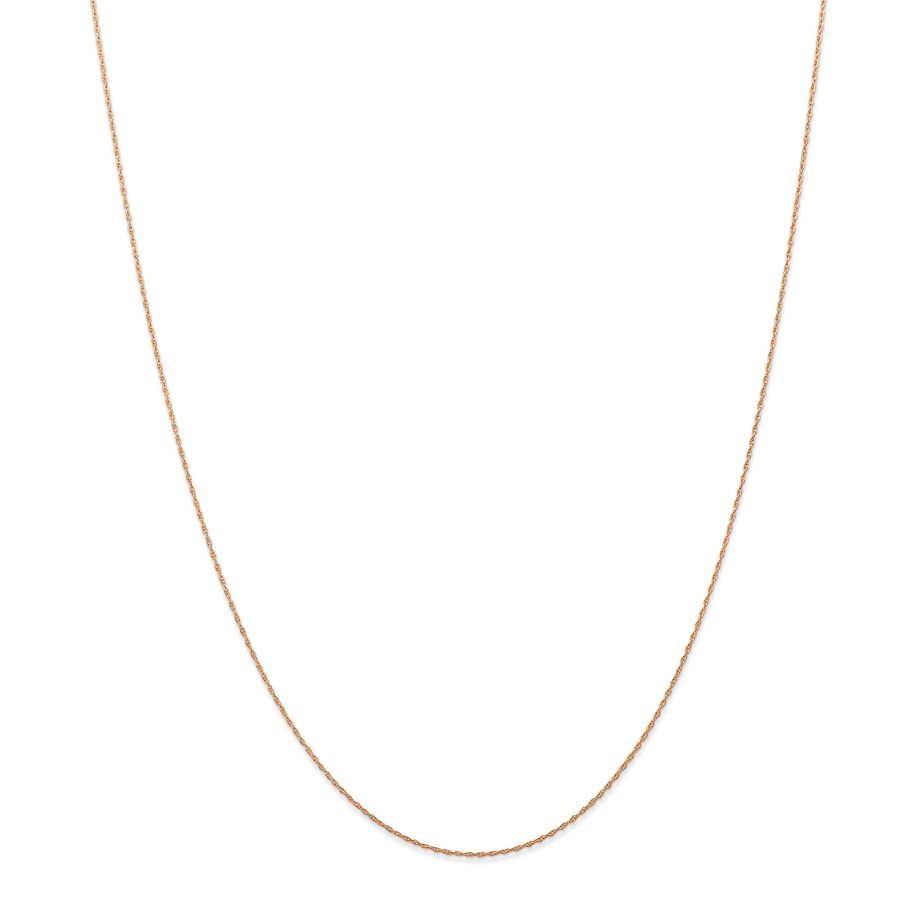 Buy 14k Rose Gold .5 mm Cable Rope Chain - 20 in. | APMEX