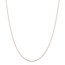 14k Rose Gold .5 mm Cable Rope Chain Necklace - 18 in.