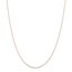 14k Rose Gold .5 mm Cable Rope Chain Necklace - 18 in.