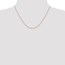14k Rose Gold .65 mm Spiga Chain Necklace - 18 in.