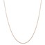 14k Rose Gold .7 mm Carded Cable Rope Chain Necklace - 16 in.