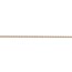 14k Rose Gold .7 mm Carded Cable Rope Chain Necklace - 16 in.