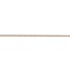14k Rose Gold .7 mm Carded Cable Rope Chain Necklace - 18 in.