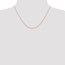 14k Rose Gold .8 mm Diamond-cut Cable Chain Necklace - 18 in.