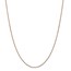 14k Rose Gold .84 mm Box Link Chain Necklace - 20 in.