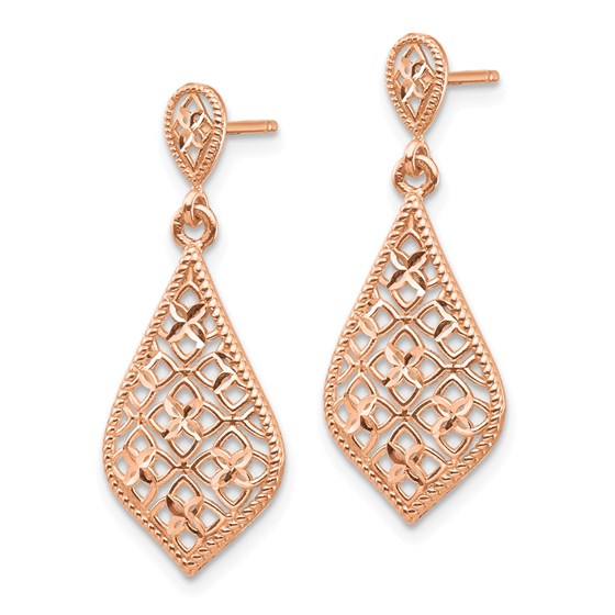 Buy 14k Rose Gold Dangle Earrings APMEX