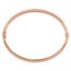 14K Rose Gold Diamond Cut 4mm Hinged Bangle