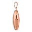 14k Rose Gold Diamond Locket - 17 mm
