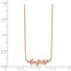14K Rose Gold Fancy CZ w/ 1in ext. Necklace - 16 in.