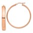 14k Rose Gold High Polished 5 mm Hoop Earrings - 45 mm