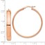 14k Rose Gold High Polished 5 mm Hoop Earrings - 45 mm