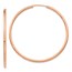14k Rose Gold Polished Endless 2 mm Hoop Earrings - 48 mm