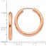 14k Rose Gold Polished Endless Tube Hoop Earrings - 24.75 mm