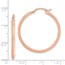 14K Rose Gold Polished Hoop Earrings - 32.75 mm