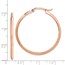 14K Rose Gold Polished Hoop Earrings - 39 mm