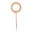 14K Rose Gold Small Script Letter A Initial Charm