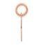14K Rose Gold Small Script Letter B Initial Charm