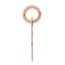 14K Rose Gold Small Script Letter E Initial Charm