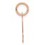 14K Rose Gold Small Script Letter L Initial Charm