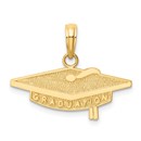 14k Solid Gold Graduation Charm - 1227A