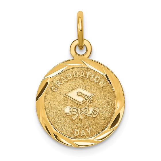 14k Solid Gold Graduation Day Charm - 1228A 14k Solid Gold Graduation Day Charm - 1228A