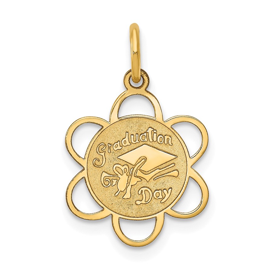 14k Solid Gold Graduation Day Charm - 1229A
