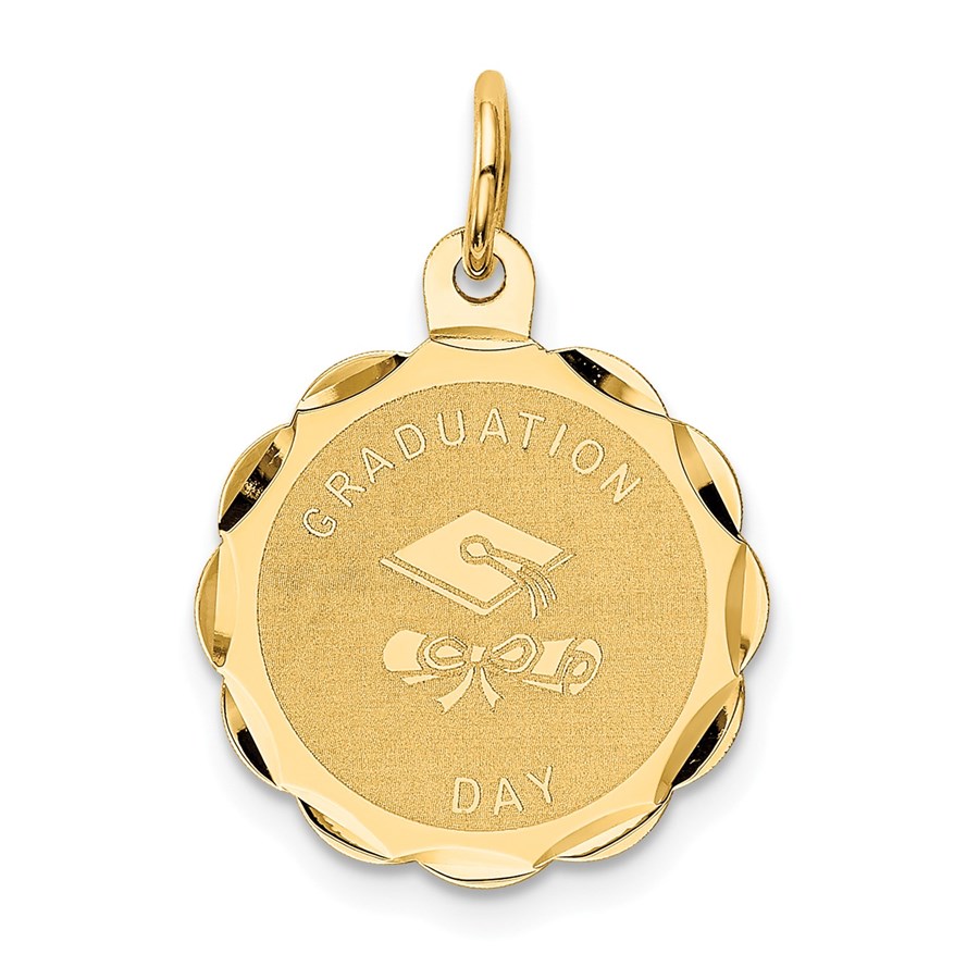 14k Solid Gold Graduation Day Charm - 1230A