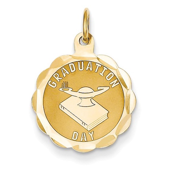 14k Solid Gold Graduation Day Charm - 1231A 14k Solid Gold Graduation Day Charm - 1231A