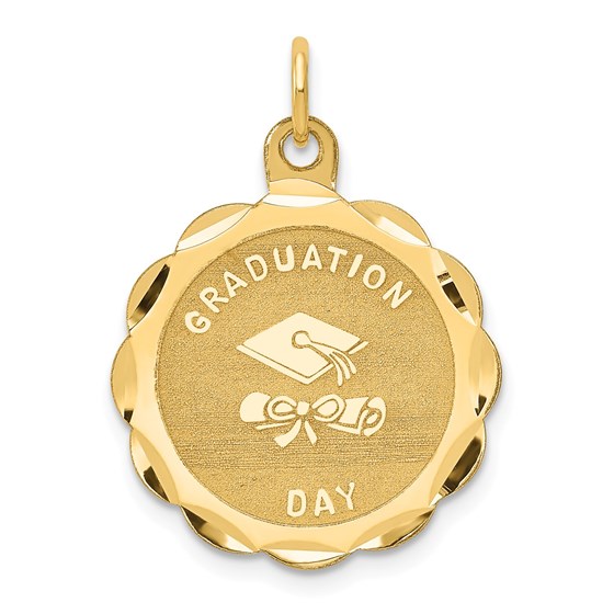 14k Solid Gold Graduation Day Charm - 1233A