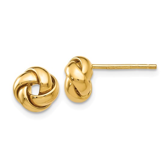 14k Solid Gold Knot Post Earrings 14k Solid Gold Knot Post Earrings