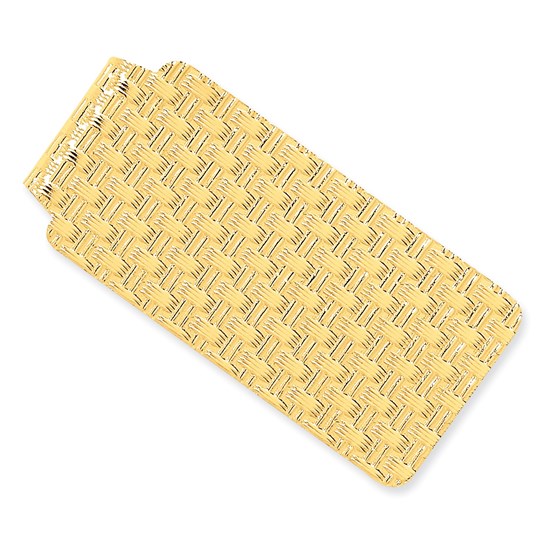 14k Solid Gold Money Clip (Interlaced pattern) 14k Solid Gold Money Clip (Interlaced pattern)