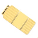 14k Solid Gold Money Clip (Striped pattern)