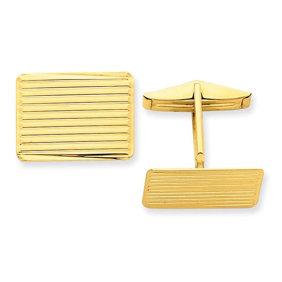 14k Solid Gold Textured Cuff Links 14k Solid Gold Textured Cuff Links