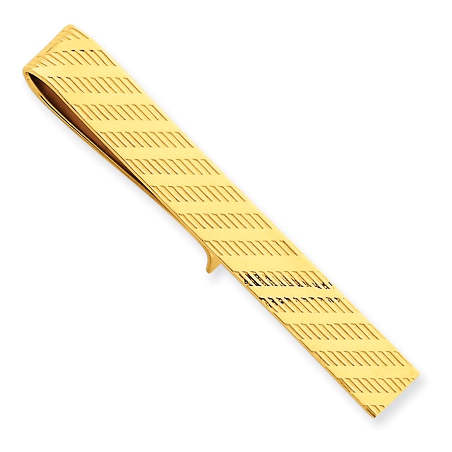 14k Solid Gold Tie Bar (48 mm)