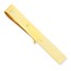 14k Solid Gold Tie Bar (Pinstriped w/oval center)