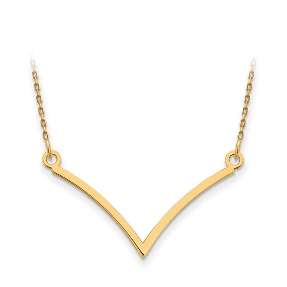14k Solid Gold V Necklace 14k Solid Gold V Necklace