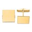 14K Square Solid Cuff Links