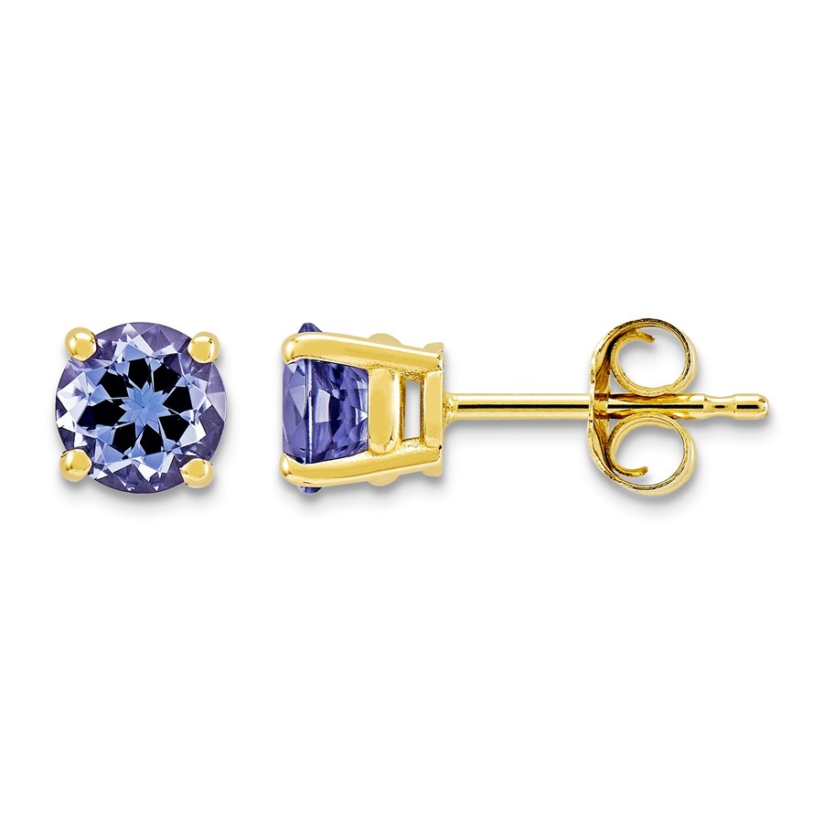 14k Tanzanite Post Earrings