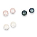 14k Three Pair Box Set Cultured Pearl Earrings