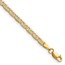 14K Tri-Color 3.2mm Gold Pav‚ Valentino Chain - 8 in.