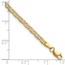 14K Tri-Color 3.2mm Gold Pav‚ Valentino Chain - 8 in.